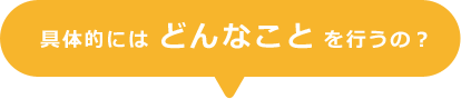 具体的にはどんなことを行うの？